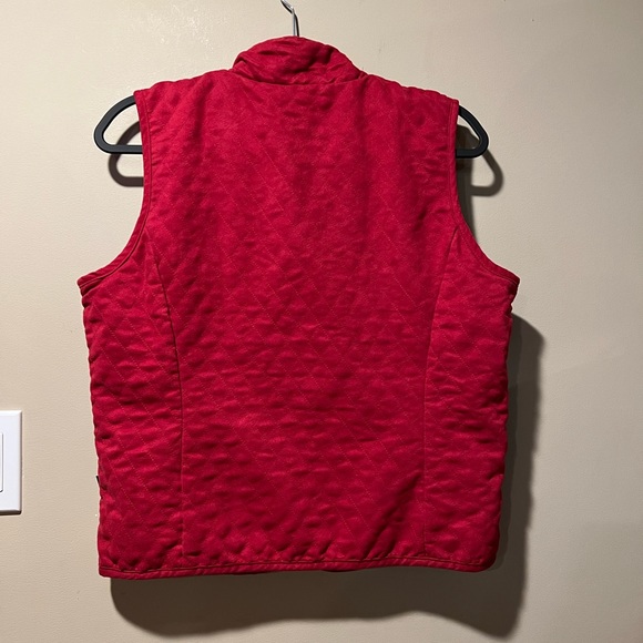 Columbia Ladies M Red Quilted Vest - Picture 4 of 7